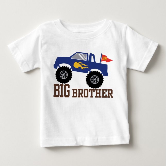 Camiseta De Bebé Camión Monster Gran Hermano (Anverso)