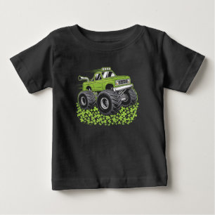 Camiseta De Bebé Camión Monstruo Afortunado de San Patricio para Ni