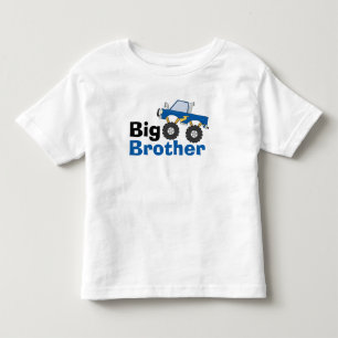 Camiseta De Bebé Camión Monstruo Azul Gran Hermano