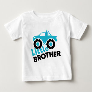 Camiseta De Bebé Camión Monstruo Hermano Menor