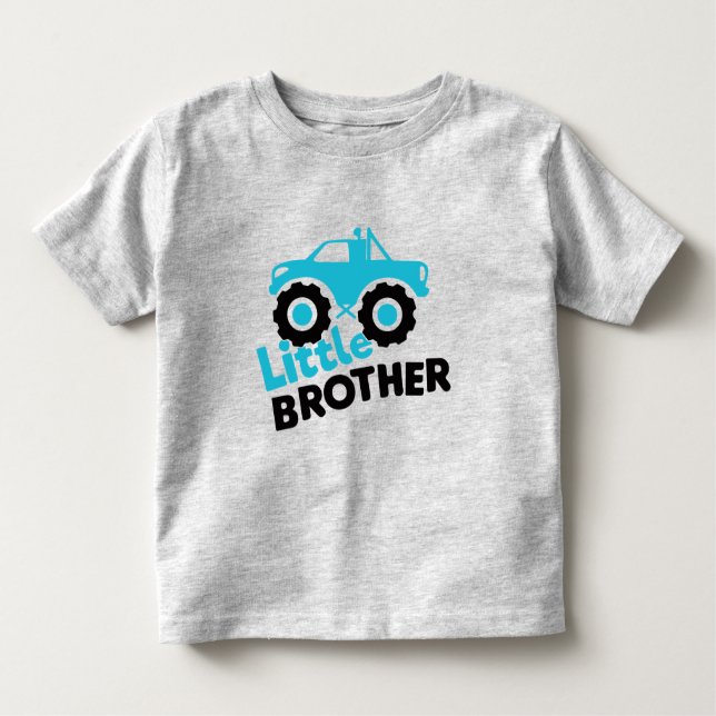 Camiseta De Bebé Camión Monstruo Hermano Pequeño (Anverso)