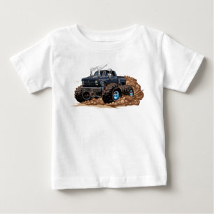 Camiseta De Bebé camión monstruo personalizado