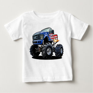 Camiseta De Bebé camión monstruo personalizado