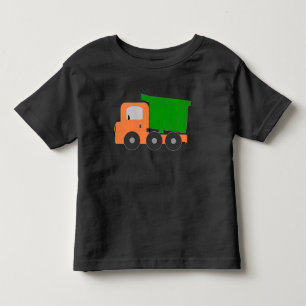 Camiseta De Bebé Camión naranja volcado con gráficos