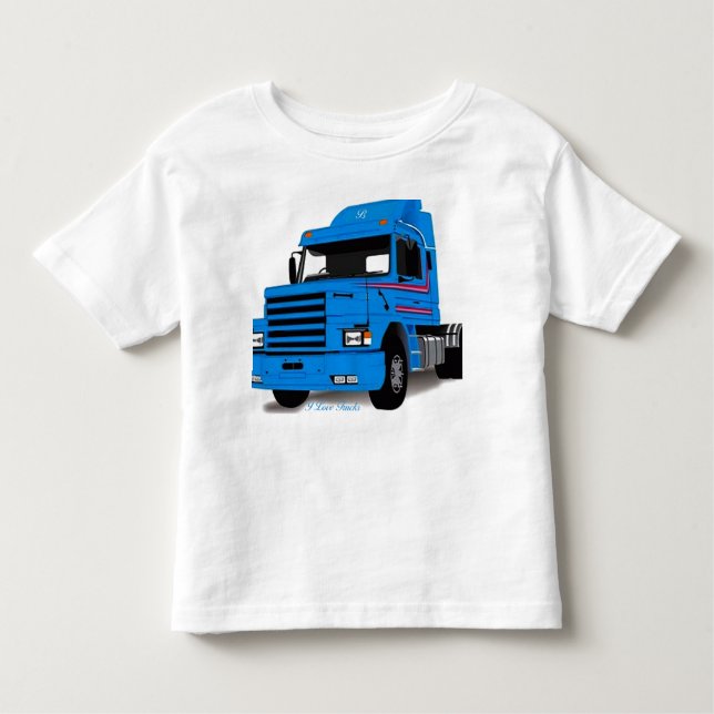 Camiseta De Bebé Camión Toddler T-Shir (Anverso)