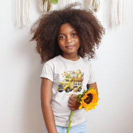 Camiseta De Bebé Camión Vintage de Gingham Cargado de Huevos de Pas