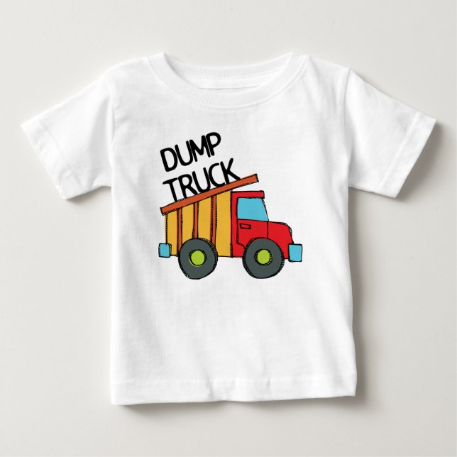 Camiseta De Bebé Camión volcado (Anverso)