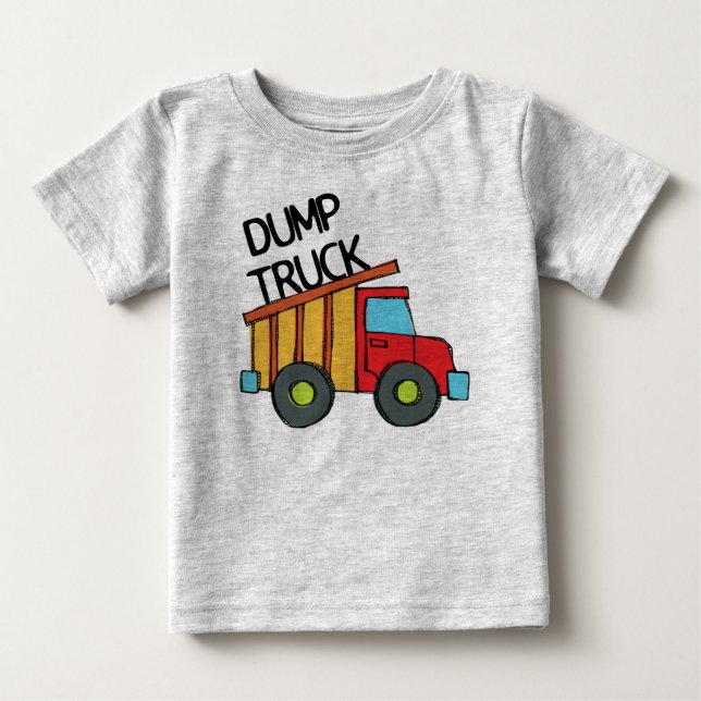 Camiseta De Bebé Camión volcado (Anverso)