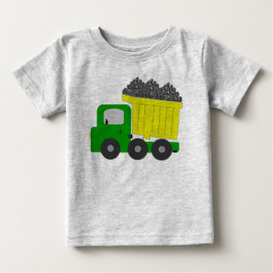 Camiseta De Bebé Camión volcado (amarillo)