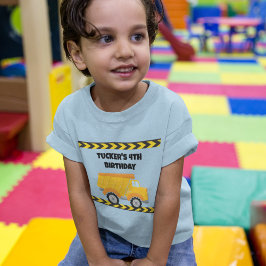 Camiseta De Bebé Camión volcado de la fiesta de cumpleaños de const