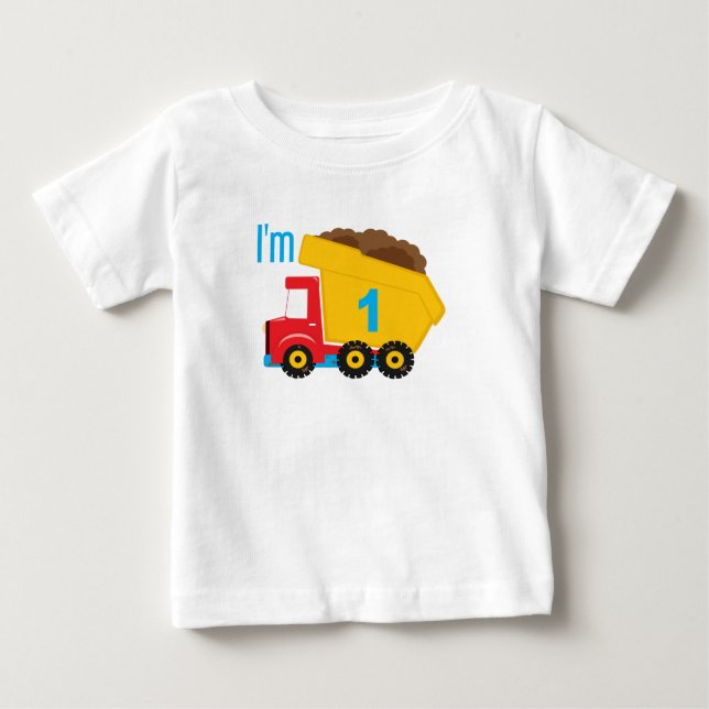 Camiseta De Bebé Camión volcado Tengo 1 (Anverso)