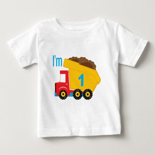 Camiseta De Bebé Camión volcado Tengo 1 (Anverso)