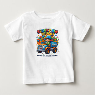 CAMISETA DE BEBÉ CAMIONES DE BASURA BLOQUEADOS