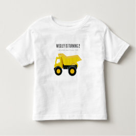 Camiseta De Bebé Camiones de Construcción Cumpleaños