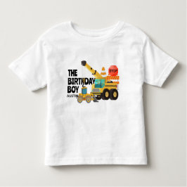Camiseta De Bebé Camiones de Construcción | Fiesta de Cumpleaños I