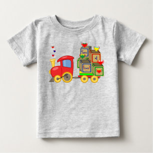 Camiseta De Bebé Camiones de Juguete Aman Corazones Niño Pequeño