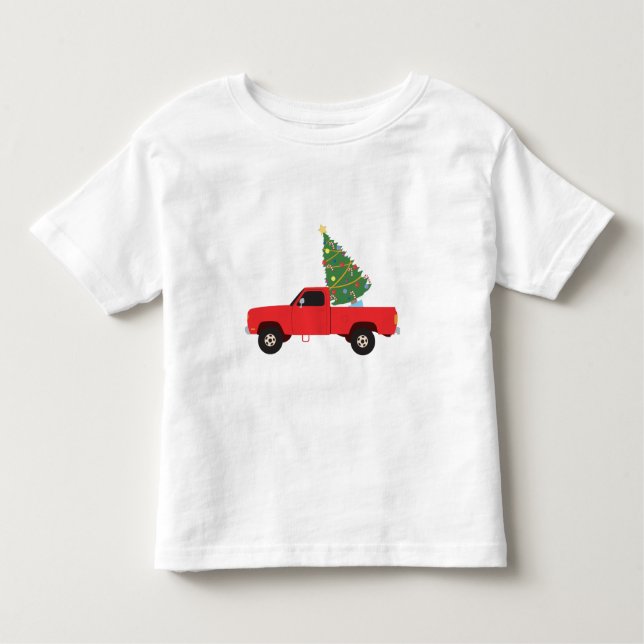 Camiseta De Bebé Camioneta de Navidad (Anverso)