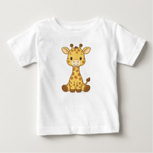 camiseta de bebé, camisa de jirafa, safari bebé, s
