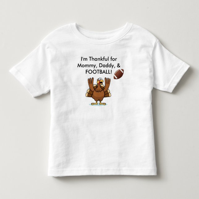 Camiseta De Bebé ¡Camisa de la acción de gracias del fútbol para (Anverso)