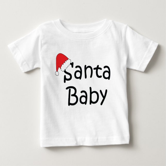 Camiseta De Bebé "Camisa del bebé de Santa" (Anverso)