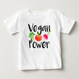 Camiseta De Bebé "Camisa del bebé del poder del vegano"