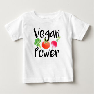 Camiseta De Bebé "Camisa del bebé del poder del vegano"