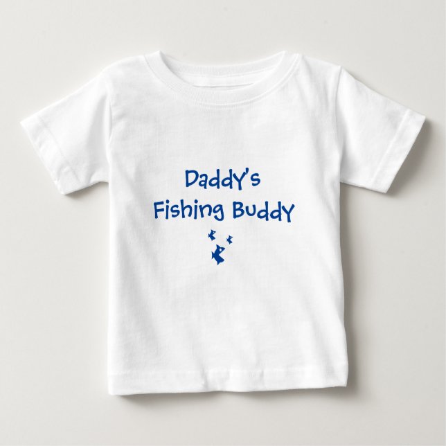 Camiseta De Bebé "Camisa del compinche de la pesca del papá" (Anverso)