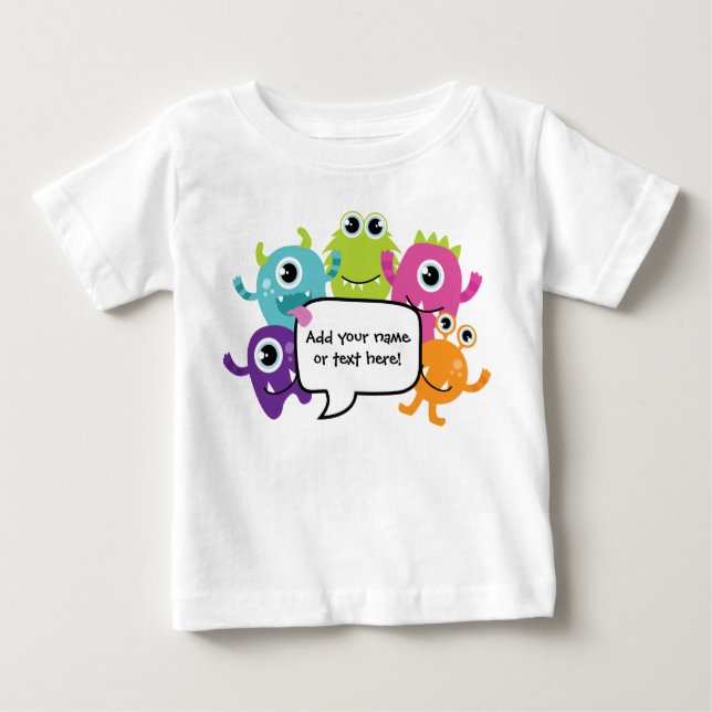 Camiseta De Bebé Camisa/mameluco personalizados - pequeño diseño (Anverso)