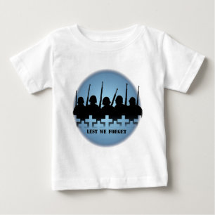Camiseta De Bebé Camisas bebé de guerra y paz no olvidemos la camis