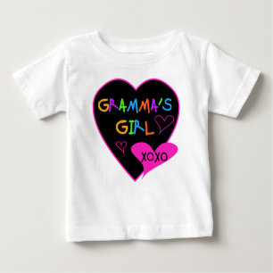 Camiseta De Bebé Camisas Chicas de Gramma, tazas, botones, Fundas, 