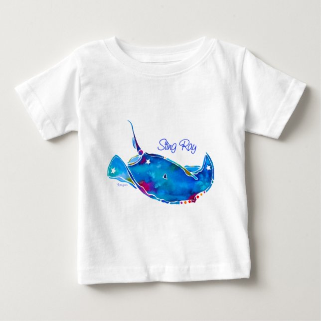 Camiseta De Bebé Camisas con manga larga de Stingray Toddler (Anverso)