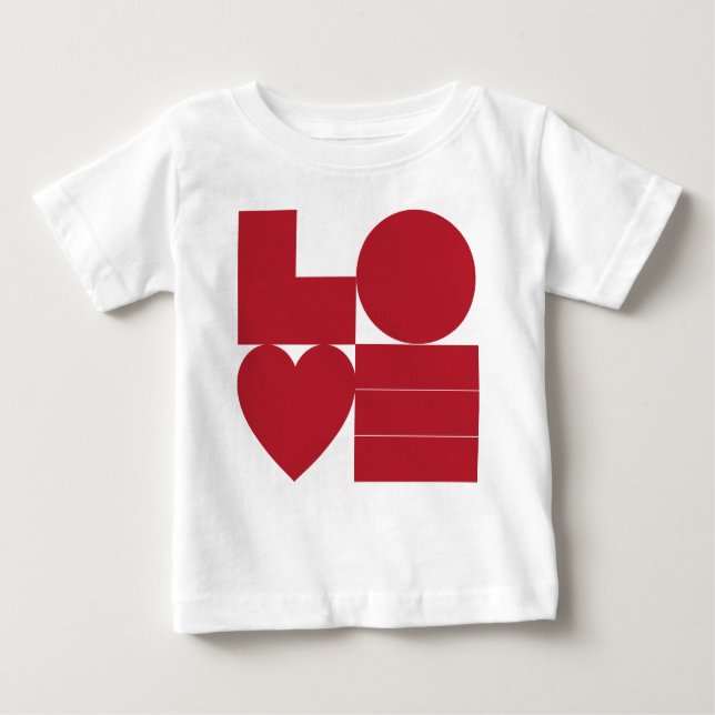 Camiseta De Bebé Camisas de amor gráficas (Anverso)