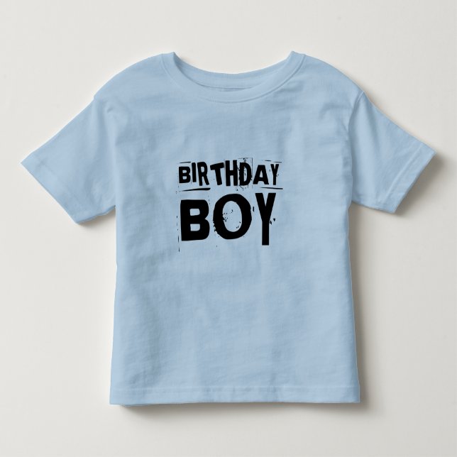 CAMISETA DE BEBÉ CAMISAS DE CHICO DE CUMPLEAÑOS (Anverso)