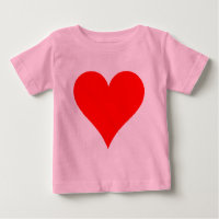 Camisas De Corazón Rojo Cuestas Para Chicas