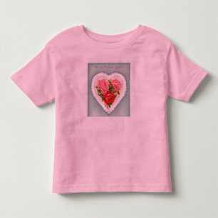 Camiseta De Bebé Camisas de corazón y Rosas