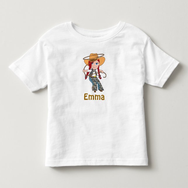 Camiseta De Bebé Camisas de gallina de la cabeza roja con nombre (Anverso)