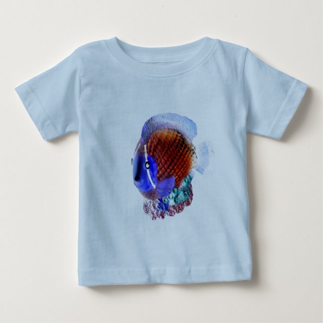 Camiseta De Bebé Camisas de infante de peces (Anverso)