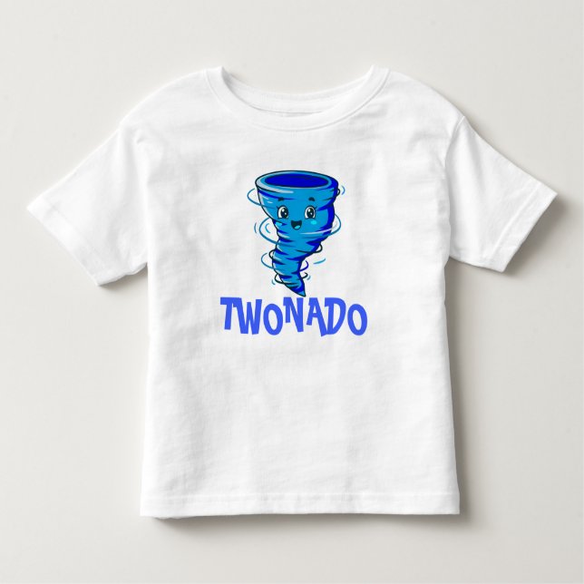 Camiseta De Bebé Camisas de niños de Twonado azul (Anverso)