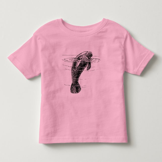 Camiseta De Bebé Camisas de niños manatíes (Anverso)