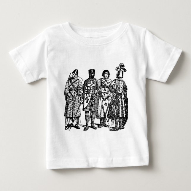 Camiseta De Bebé Camisas de niños medievales (Anverso)
