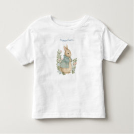 Camiseta De Bebé Camisas de Shabby Chic Easter Rabbit Toddler