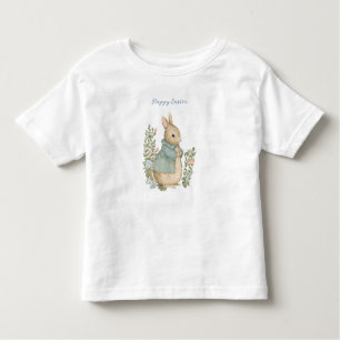 Camiseta De Bebé Camisas de Shabby Chic Easter Rabbit Toddler