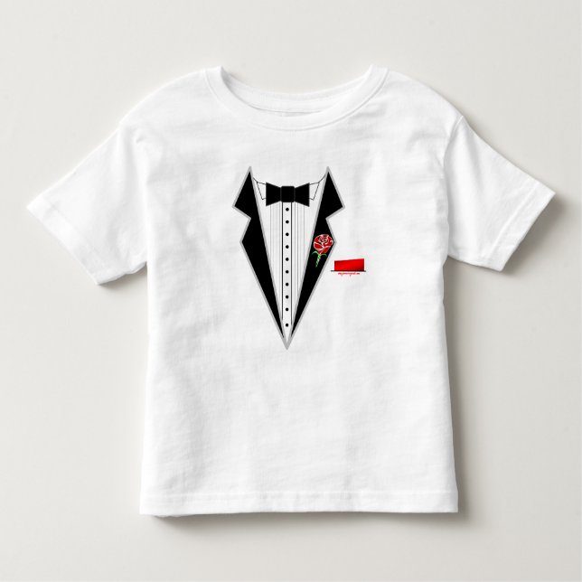 Camiseta De Bebé Camisas de Tuxedo (Anverso)