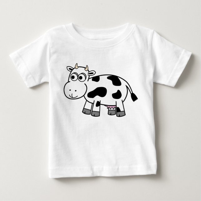 Camiseta De Bebé ¡Camisas de vaca lechera personalizado! (Anverso)