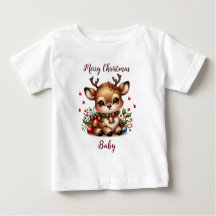 Camisas de vacaciones de renos-niño personalizado