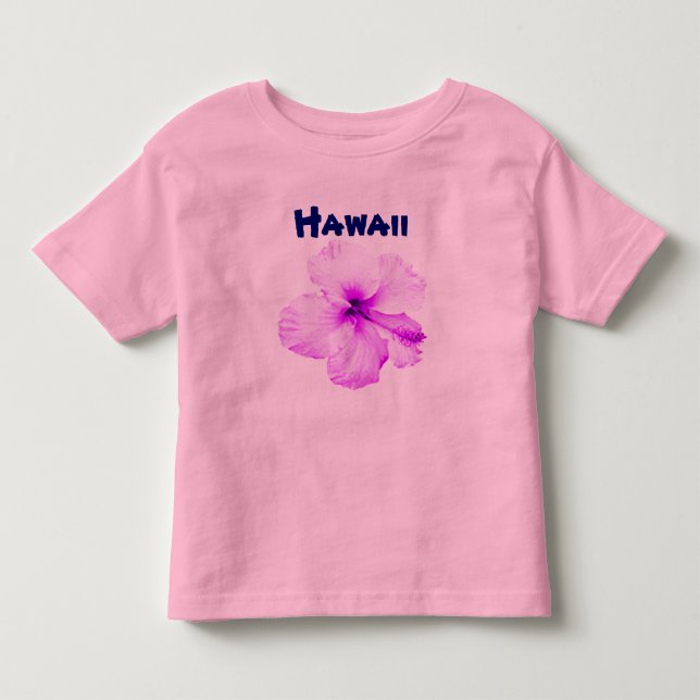 Camiseta De Bebé Camisas florales hawaianas Hibiscus (Anverso)