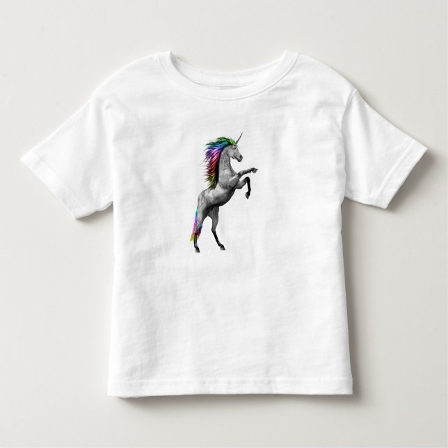 Camiseta De Bebé Camisas infantiles de Rainbow Unicorn (Anverso)