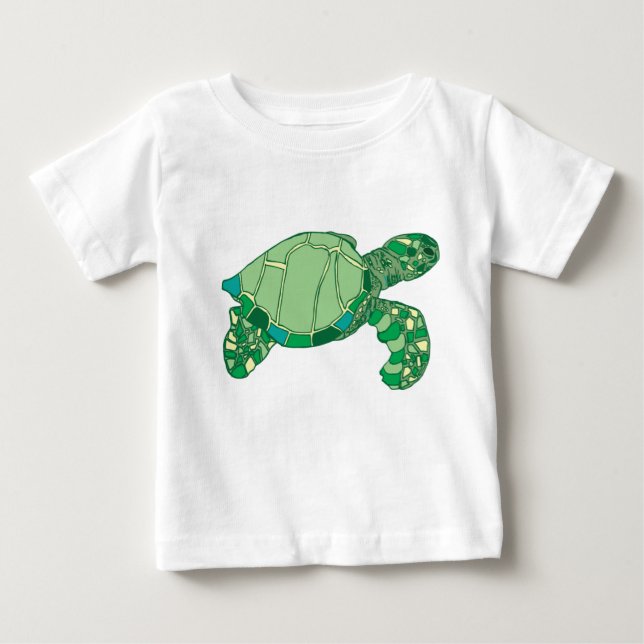 Camiseta De Bebé Camisas Infantiles de Tortuga Marina (Anverso)