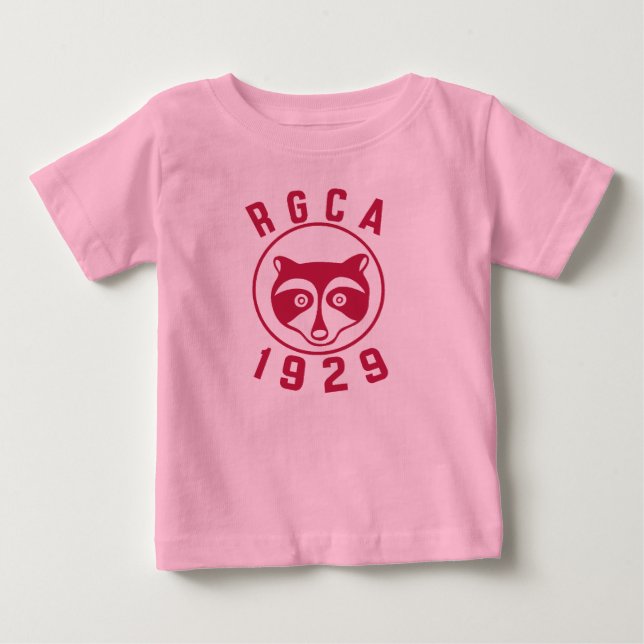 Camiseta De Bebé Camisas pequeñas con el logotipo rojo RGCA (Anverso)