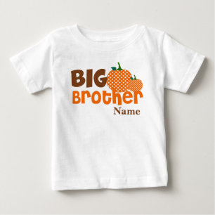 Camiseta De Bebé Camisas personalizadas Big Brother Pumpkin
